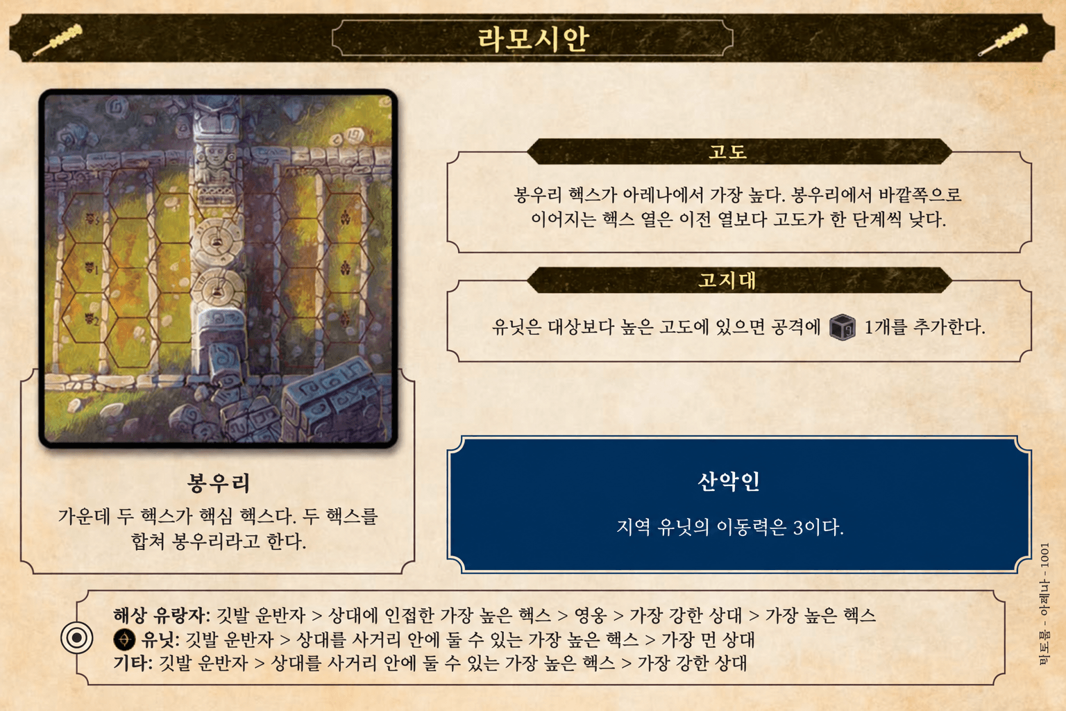 라모시안 아레나 카드