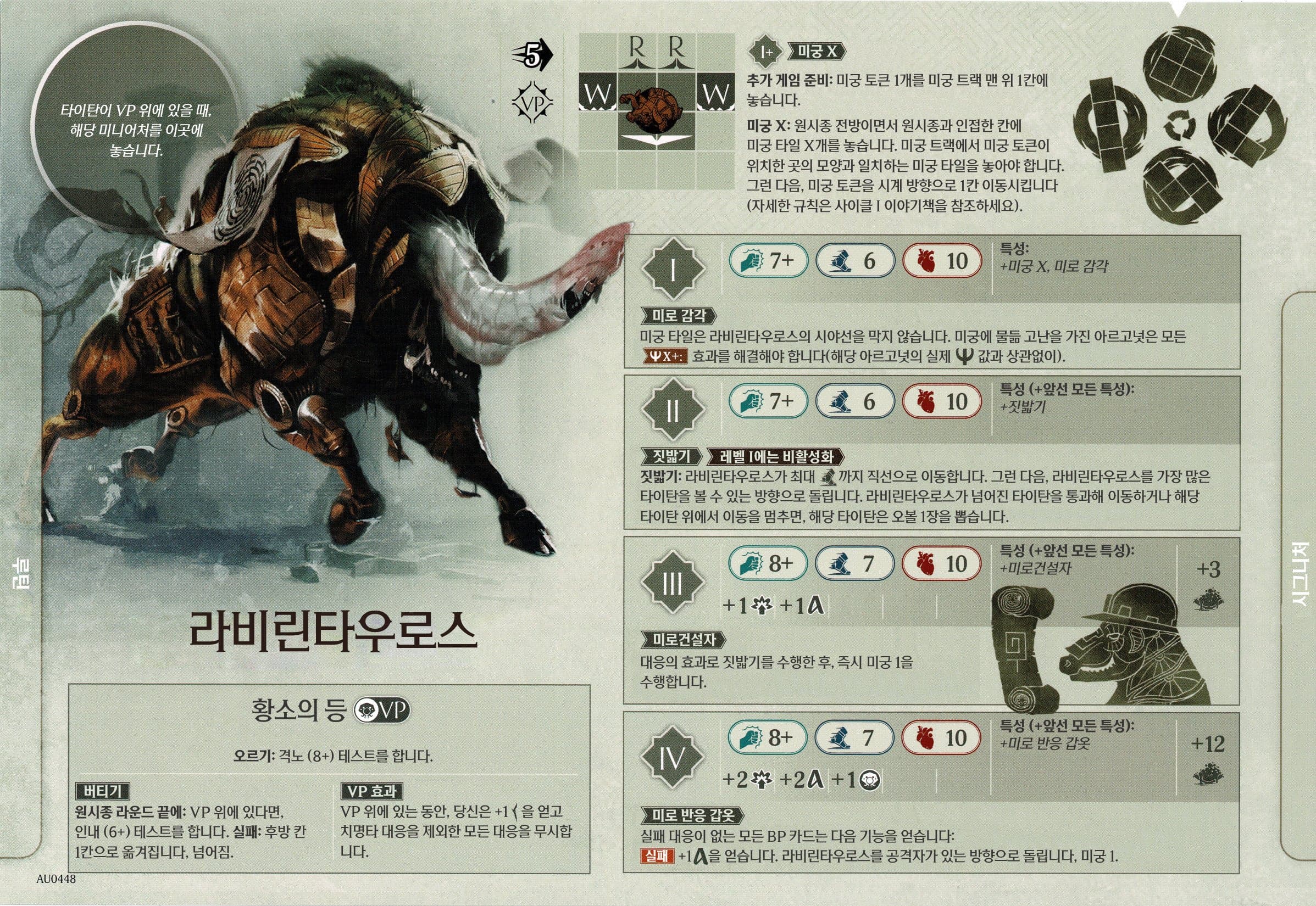 라비린타우로스 (1) 원시종 시트 단면