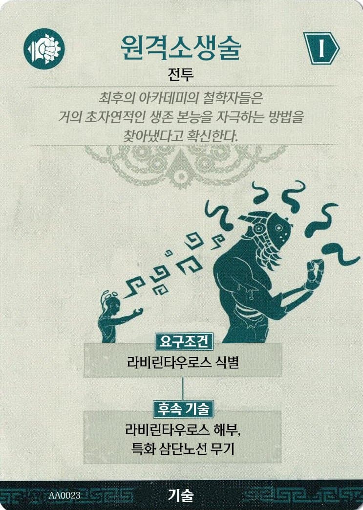 원격소생술 기술 카드 앞면