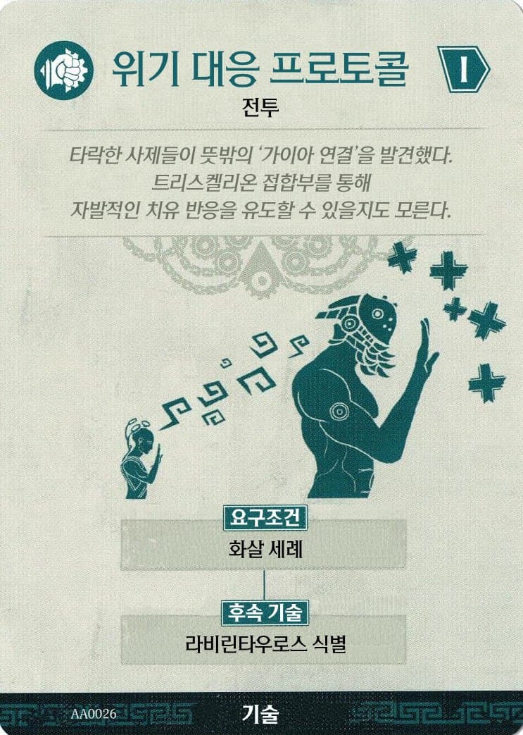 위기 대응 프로토콜 기술 카드 앞면