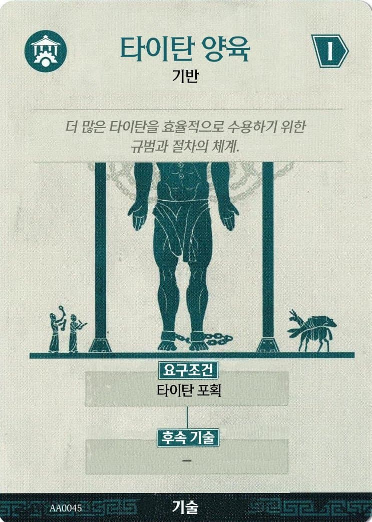 타이탄 양육 기술 카드 앞면