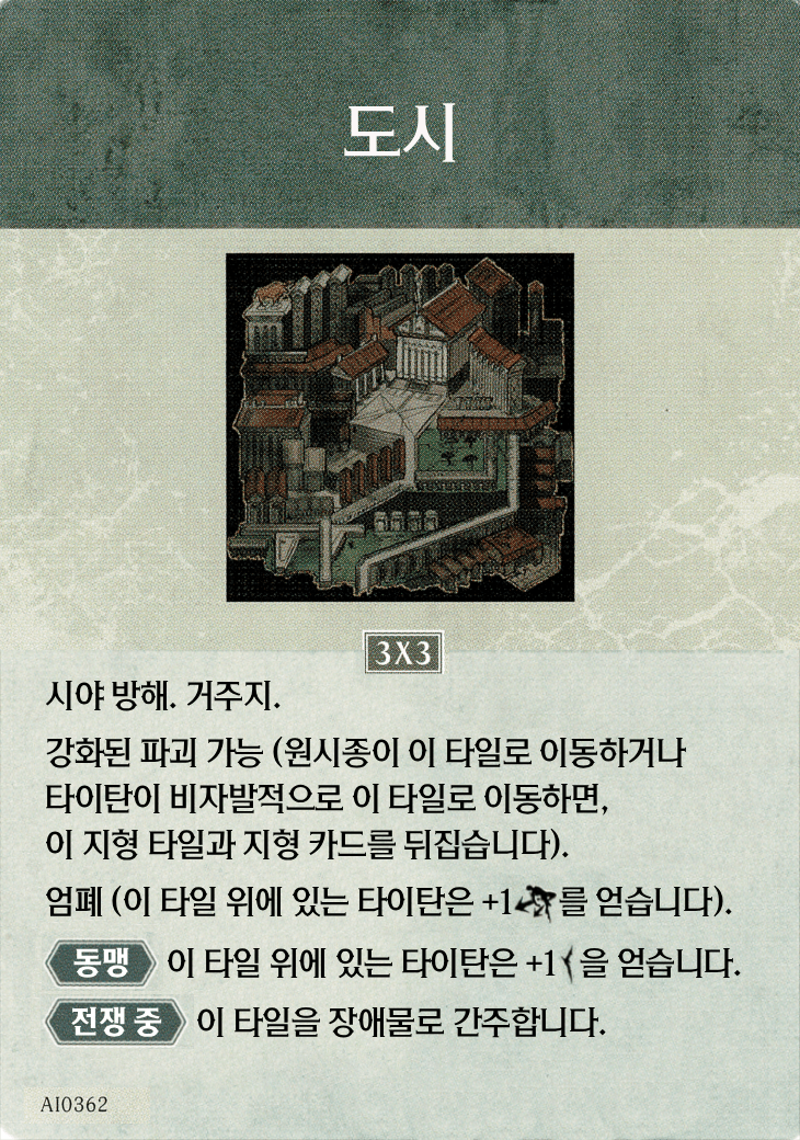 도시 지형 카드 기본면